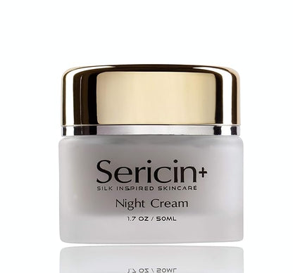 Sericin Plus Nourishing Night Cream. Recharge and Nourish your Skin at Night. SILK Inspired Skincare. For all Skin Types.
