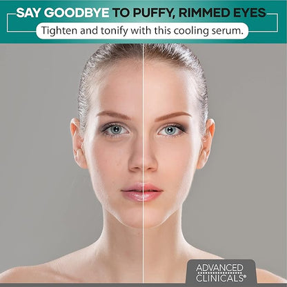Advanced Clinicals Vitamin C Brightening Cream + Puffy Under Eye Brightening Serum Set