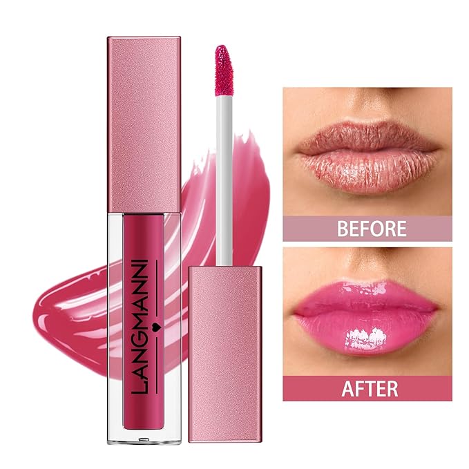 LANGMANNI 12Pcs Lip gloss Collection Makeup Set, Shiny LANGMANNI