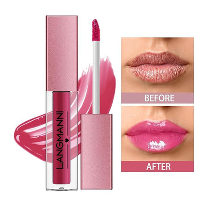 LANGMANNI 12Pcs Lip gloss Collection Makeup Set, Shiny LANGMANNI