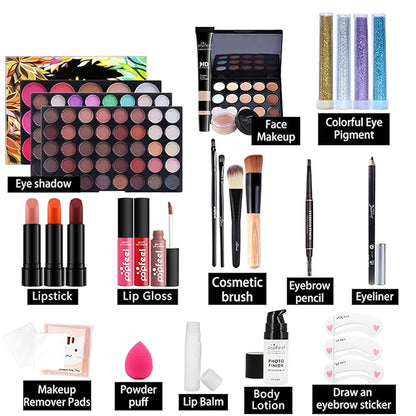 All-in-one Makeup Set Holiday Gift | Full Makeup