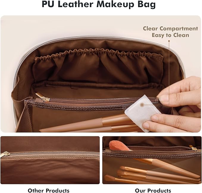 Prite travel cosmetic bag makeup