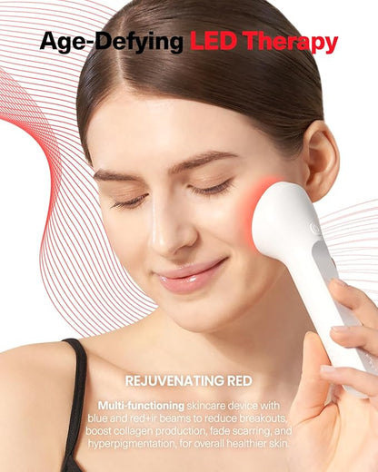 Rejuvenating Red Beauty Beam by CELLECT Red LED Handheld Infrared Therapy Facial Spa & Home Collagen Skincare Device for Wrinkles and Fine Lines