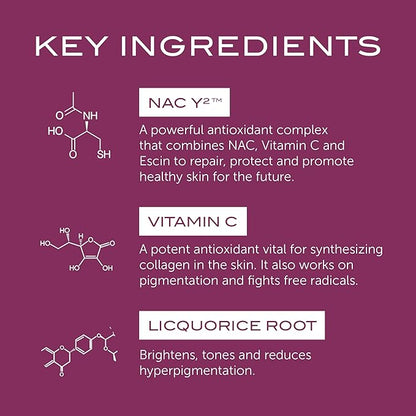 111SKIN Y Theorem Repair Light Serum NAC Y2, Lightweight Serum for Sensitive & Oily Skin, Soothes Redness & Fine Lines, 1.01 oz