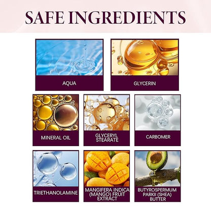 2PCS Mango Eye Cream, Eye Moisturizing Serum, Anti-Aging Treatment for Puffiness, Dark Circles & Fine Lines, Fast-Absorbing Hydration, 0.53 Fl Oz x 2