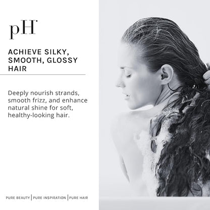 pH PURE HAIR Repair Hair Mask - Revitalizing Treatment for Damaged & Bleached Hair - Strengthening Moisturizing Mask with Hyaluronic Acid - Restores Volume - Sulfate-Free & Paraben-Free - 6.7 Oz