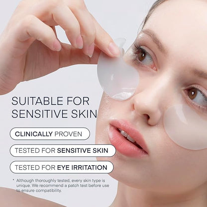 Under Eye Patches for Dark Circles: Puffiness & Eye Bag Treatment Gel Mask with Caffeine Hyaluronic Acid Niacinamide - Undereye Brightening Hydrating Anti-Wrinkle & Cooling - Korean Skincare, 30 Pairs