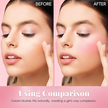 Color Changing Blush Stick for Cheek Lip, Black