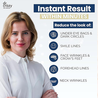 Instant Under Eye Bag Remover – Anti-Aging Under Eye Cream for Dark Circles and Puffiness - Rapid Eye & Face Lift – No Flakes or Residue – 10ml