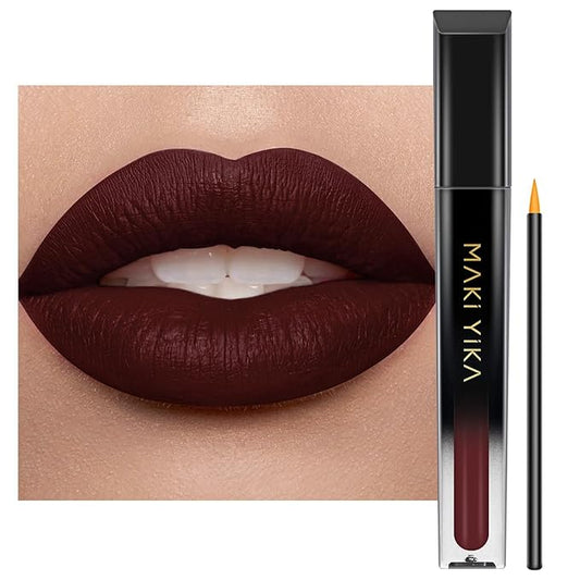 MAKI YIKA Dark Brown Lipstick for Women Color Lipstick