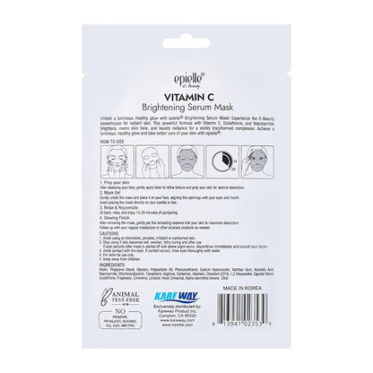 Epielle Vitamin C Serum Sheet Masks (5pk) | Korean Skincare | Facial Sheet Mask | Kbeauty, Mother's Day Gifts
