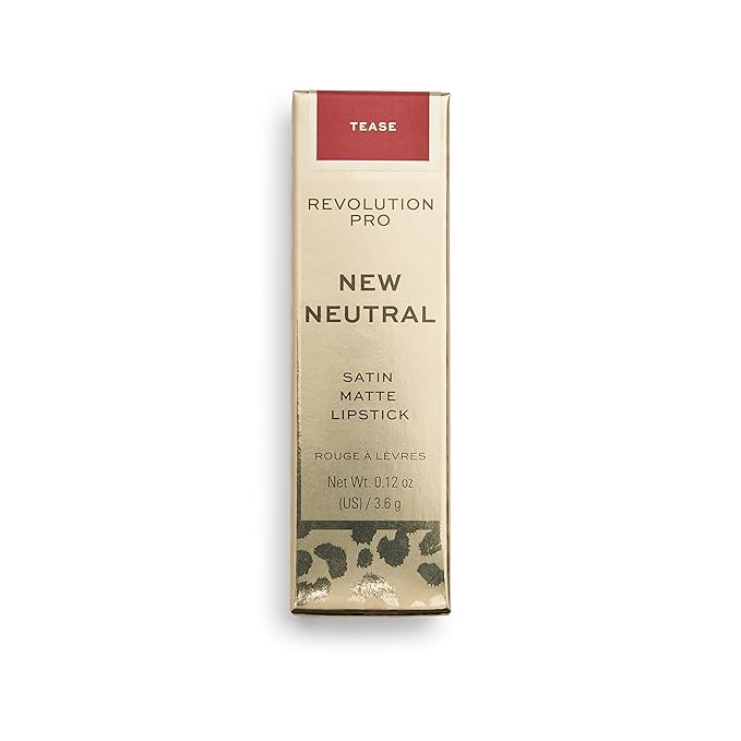Revolution Pro New Neutrals Blushed Satin Matte Lipstick, Pigmented