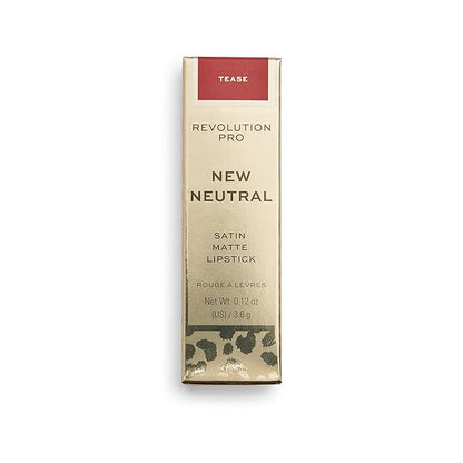 Revolution Pro New Neutrals Blushed Satin Matte Lipstick, Pigmented