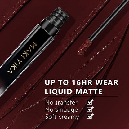 MAKI YIKA Dark Brown Lipstick for Women Color Lipstick