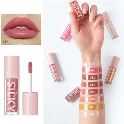 DIARO Lip Gloss, Mirror Lip Glow Oil, Moisturize Lasting Ultra-Shine, Liquid Lipsticks has a Glassy Texture Long Lasting Moisturizing Non-sticky, Moisturizing Lip Plumping Gloss