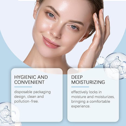 Ultra Hydrating Serum 3% - 30PCS Hyaluronic Acid Smoother Face Serum, Enriched Hyaluronic Acid, Collagen, Vitamin E Moisturizing, Plump, Fine Lines, Wrinkles, Repair for All Skin