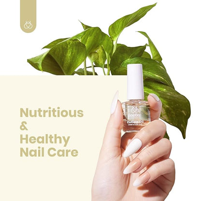Beetles Gel Nail Polish Base No Wipe Top Coat，and 7.5ml Cuticle Oil, Gel Nail Cuticle Oil Care for Dry