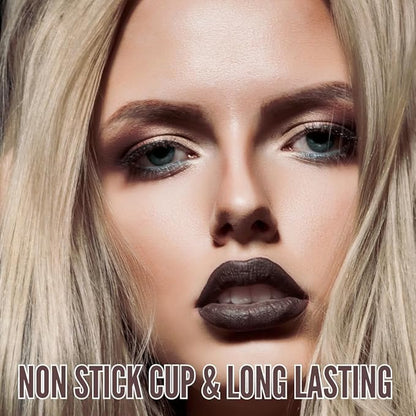 Mynena Dark Brown Matte Liquid Lipstick & Liner Lipstick