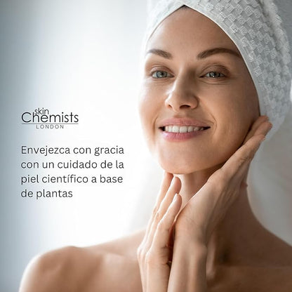 Skin Chemists Anti-Aging Eye Serum, 15ml - Green Caviar Extract & Matrikine Peptide 6 for Under Eye Wrinkle Reduction, Hydrating and Elasticated Skin