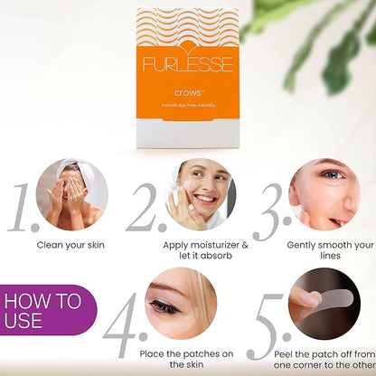 Crows Wrinkle Patches, Overnight Eye Patches for Wrinkles and Crow’s Feet Lines, Non-invasive Anti-Wrinkle Patches, Anti-aging Skincare, 60 Patches, 30-Day Use