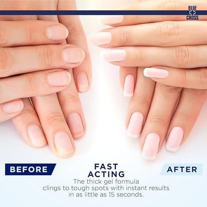 Blue Cross Professional Nail + Cuticle Care, All Natural Mineral Oil Free, Nourishing Nail & Cuticle Oil + Moisturizing Hydrating Cuticle Remover Gel Softener, 2 Pack Bundle