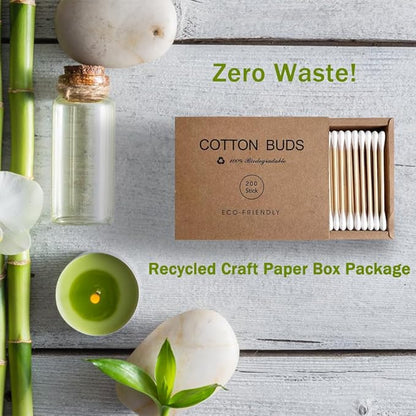 Bamboo cotton swabs 400 count