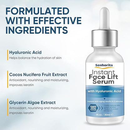 Instant Face Lift Serum, Temporary Skin Lifting