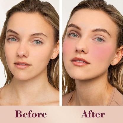 Cilrofelr Dewy Liquid Blush, Soft Cream Liquid Blush Fuchsia Pink)