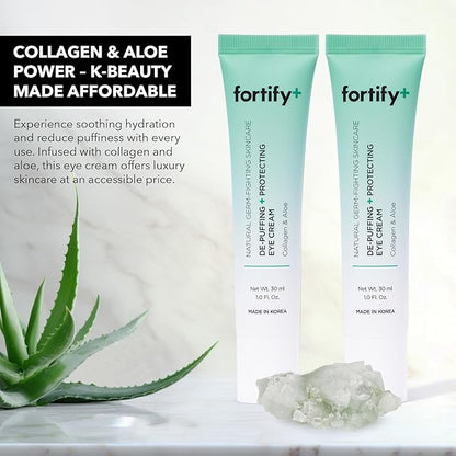 Fortify 9-in-1 Natural Skincare Eye Cream – Anti-Aging Under Eye Cream for Dark Circles, Puffiness & Bags Under Eyes – 30ML