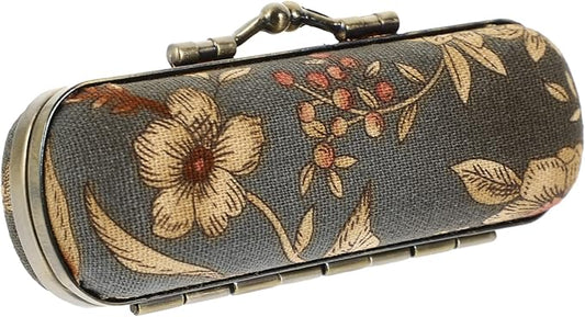 lipstick storage box floral lipstick case vintage lipstick holder lipstick case holder retro lipstick case lipstick container floral wallet cloth travel jewelry vanity mirror