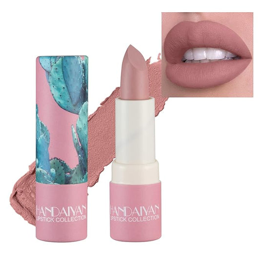 Matte Nude Lipstick, Nude Paper Tube Lipsticks Lip Long