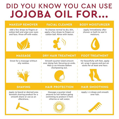Desert Essence 100% Pure Jojoba Oil - 4 Fl Oz - Pack of 2 - Haircare & Skincare Essential Oil - All Skin Types - No Oily Residue - May Help Prevent Flakiness - Makeup Remover - Aftershave Moisturizer