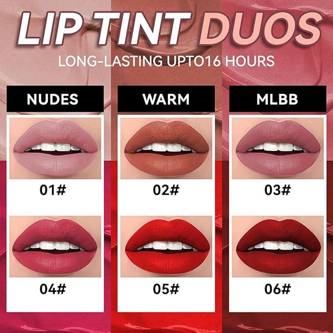 Matte Liquid Lipstick Makeup Set, 3Pcs Long Lasting Long
