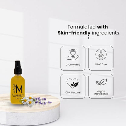 Face Cleansing Oil, Natural All Purify and Rejuvenate Face Cleanser Oil, Made with Organic Ingredients for Daily Face Wash, Skincare Oil for All Skin Types (2 fl. oz. / 59 ml)