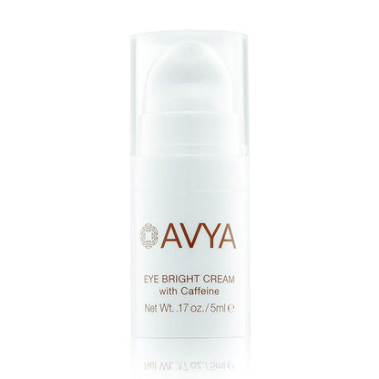 AVYA Eye Bright Cream (0.17oz / 5ml) - Advanced Ayurvedic Skincare/Caffeine Reduces Dark Circles and Puffiness/Tightens and Reduces Fine Lines Around Eyes