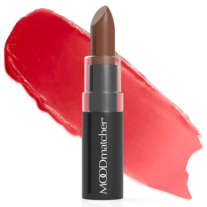 MOODmatcher Original Color Changing Lipstick – 12 Hours Long-Lasting, Moisturizing, Smudge-Proof, Glamorous Personalized Color, Premium Quality – Made in USA (Brown)