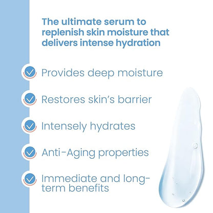 Pure Daily Care High Energy Hyaluronic Serum (4 Fl. Oz) - Hydrating Clinical Grade Hyaluronic Acid.