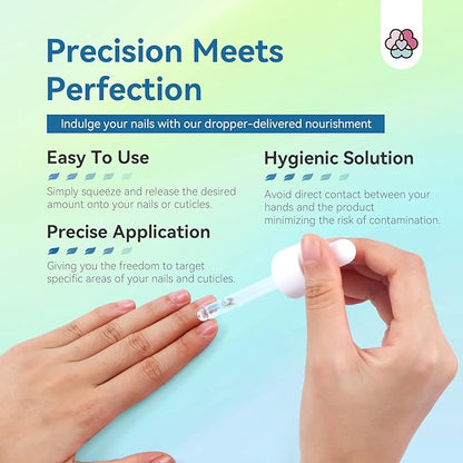 SAVILAND Cuticle Oil Triple Essential: 50ml Vitamin E & C Jasmine Gentian Grapeseed Nail Growth Oil Ultra Repair Nourish Soothe Cuticle Oil For Nails Plant-based Strengthener For Weak Nail