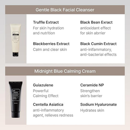DearKlairs [Klairs] Korean Skincare Beginner Kit, 4pc Set, Cleanser to cream