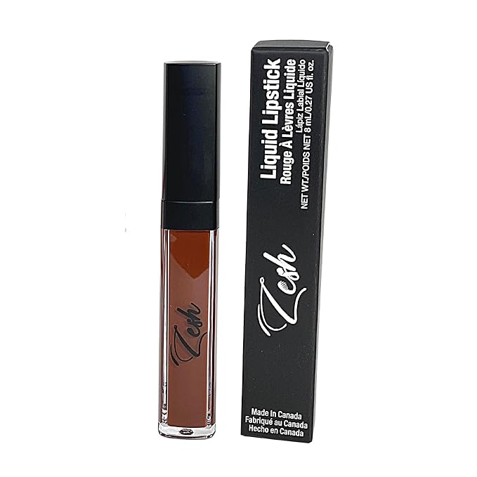 Zesh Brown Full Coverage Lipstick - 8ml Made In Canada