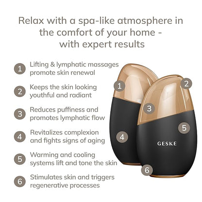 SmartAppGuided™ Cool & Warm Eye & Face Massager | 7 in 1 | Multi Massager | Face & Neck | Battery-free Cooling & Warming | Firms, Relaxes & De-Puffs Skin | Eye-Nose Area Targeted Design