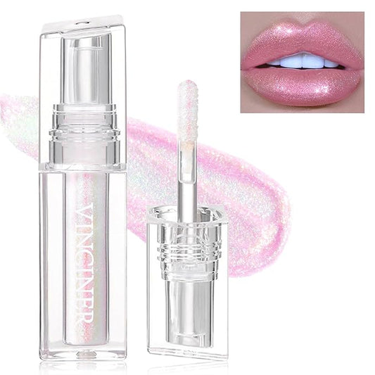 Glitter Chameleon Liquid Lipsticks, Diamond Shimmer Glow Metallic Glitter