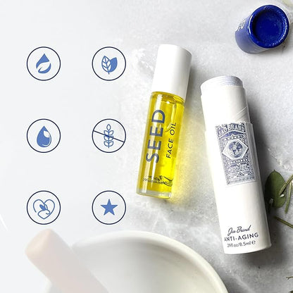 Jao Brand Seed Face Oil | Hydrating Serum For Plump, Smooth Skin | Lightweight Moisturizer | Facial Oil For All Skin Types | Restores Elasticity | No Parabens, No Fillers | 0.29 fl. oz.