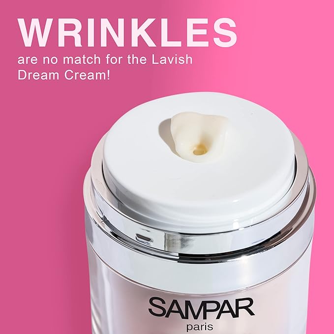Lavish Dream Cream - Anti-Aging Facial Moisturizer - Daily Moisturizer for Wrinkles & Fine Lines - Hydrating, Protecting, & Restoring Youthful Glow - Improves Skin Texture & Elasticity