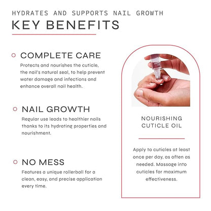 Dr. Dana Cuticle Oil For Nails - Indigo Naturalis, Sunflower and Jojoba Oil formula to revitalize cuticles - Promote Healthy Nail Growth - Nail Oil Cuticle Repair (7 ml)