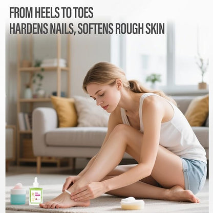 CHUCHU Nail Strengthener - Kiwi Scent Nail Repair Growth Moisturizing Treatment - Natural Jojoba Vitamin B & E Cuticle Oil for Dry Cracked Nails