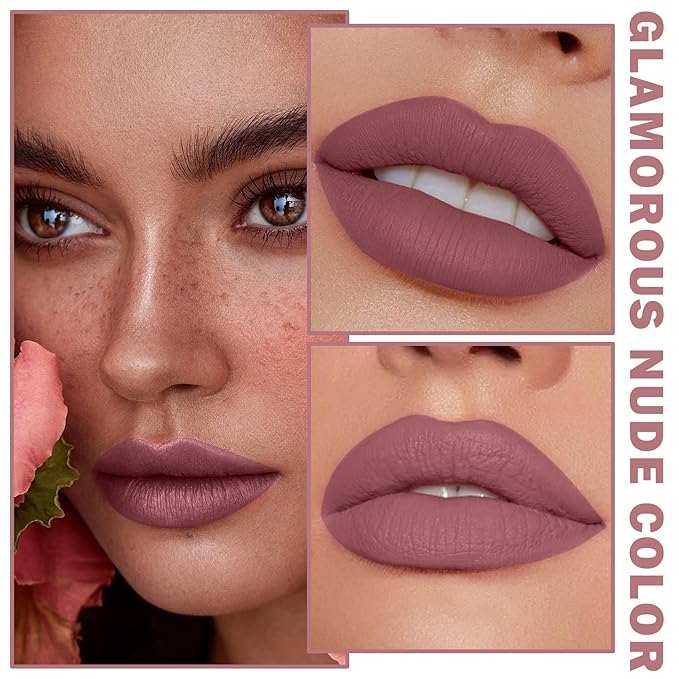 Matte Nude Lipstick, Nude Paper Tube Lipsticks Lip Long