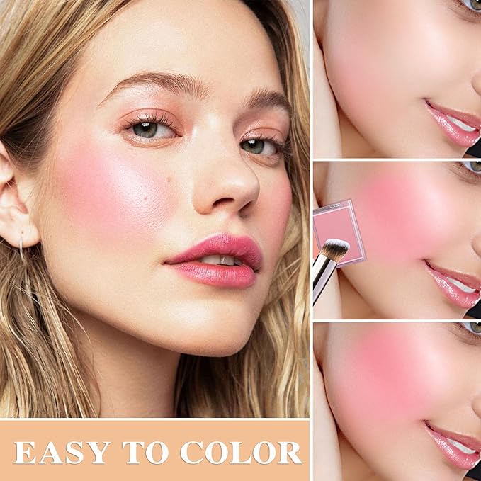 Cream Blush Stick with Brush,Waterproof Multi Cream Blush Skin M2