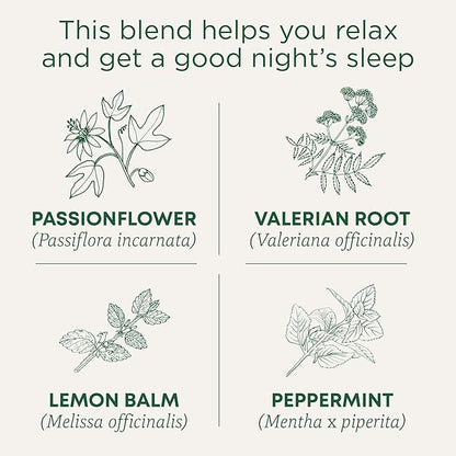 Traditional Medicinals Organic Nighty Night Extra Tea With Valerian Root for Relaxation, 16 Tea Bags (Pack of 1)