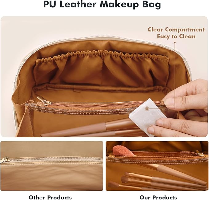 Prite travel cosmetic bag makeup